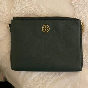 Tory Burch rectangle wallet with gold logo